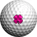 Product image of one of the best golf balls - pink majestic butterfly golfdotz golf ball marker